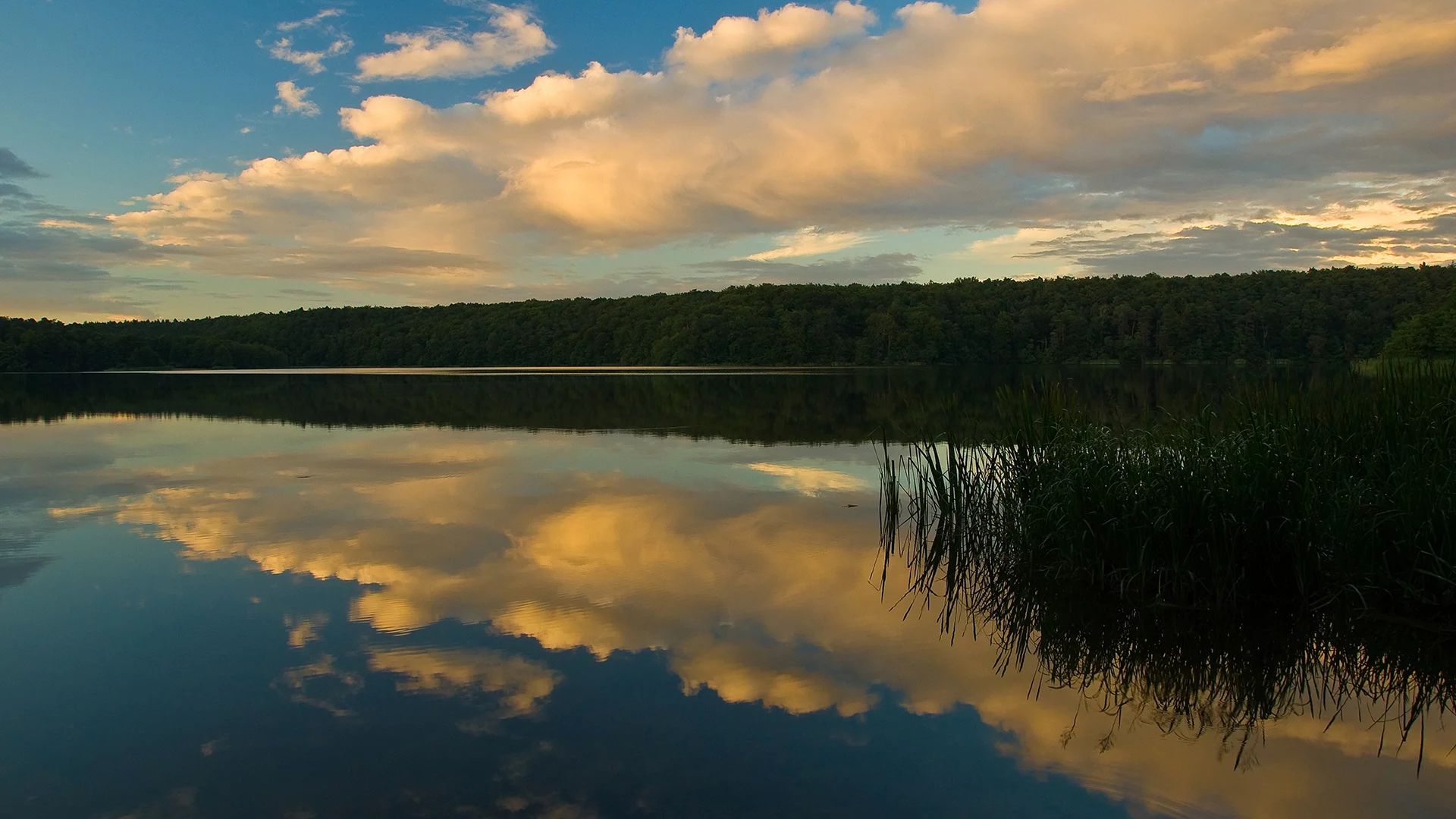 Abendstimmung am Lüttauer See